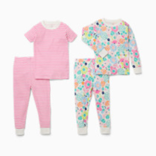 Small Story Pajamas Set 2 Pack - Pretty Floral, 4 T