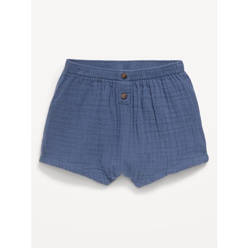 Double-Weave Button-Front Shorts for Baby | Old Navy