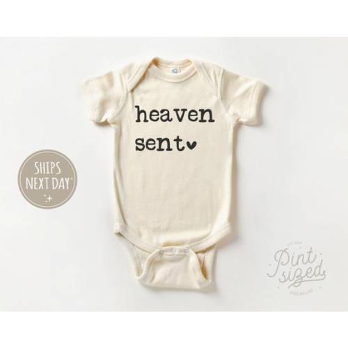 Heaven Sent Baby Onesie® Baby Bodysuit Natural Religious Onesie® - Etsy