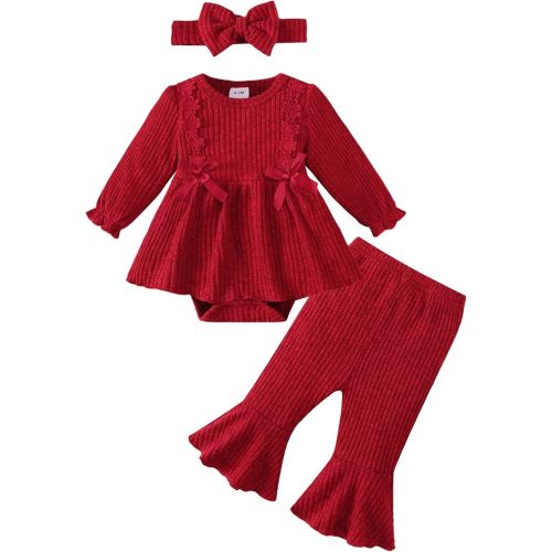 Renotemy Newborn Baby Girl Clothes Fall Infant Outfit for Girls Preemie-12M