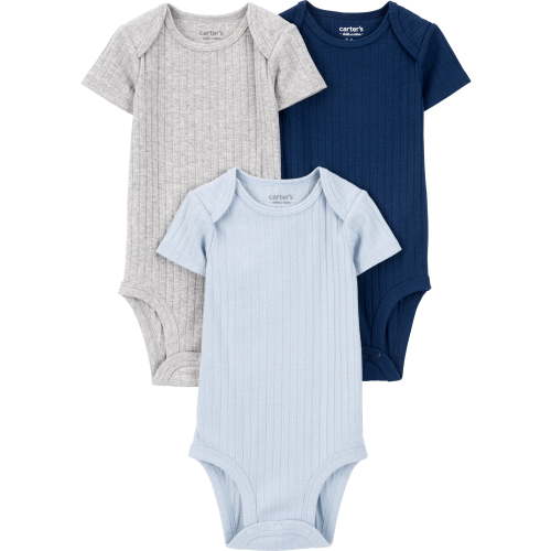 Carter's Child of Mine Baby Boy Bodysuits, 3-Pack, Sizes Preemie-18 Months