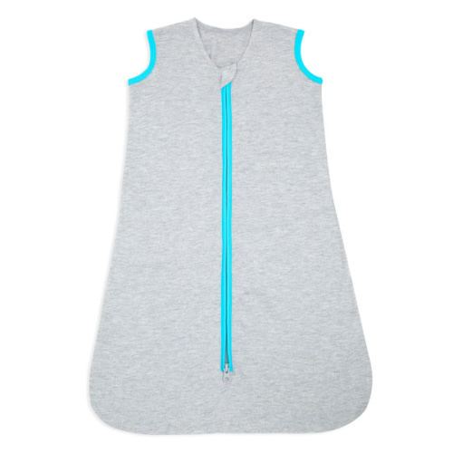 Heather Grey/Aqua Temperature Regulating Wearable Baby Blanket | HALO
