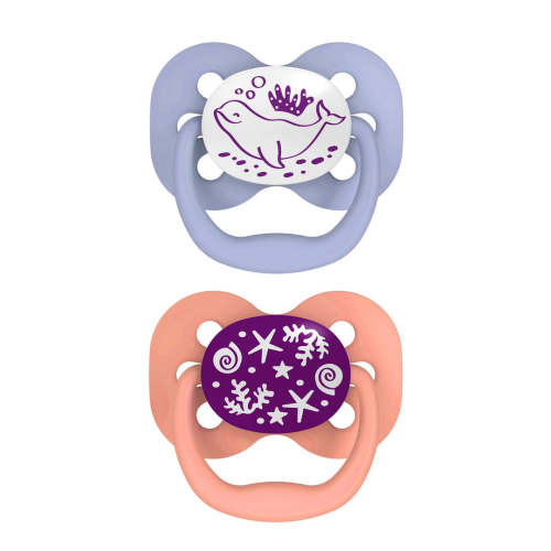Dr. Brown's™ Advantage™ Glow-in-the-Dark Pacifiers, Ages 0-6 months, 2 Count