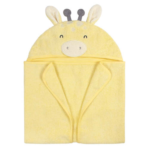 Embroidered 4-Piece Baby Neutral Yellow Giraffe Towel & Washcloths Set – Gerber Childrenswear