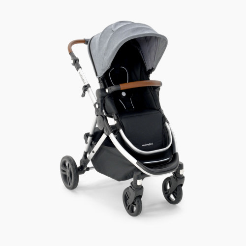 Mockingbird Single Stroller 2.0 - Heather Grey Canopy With Penny Leather