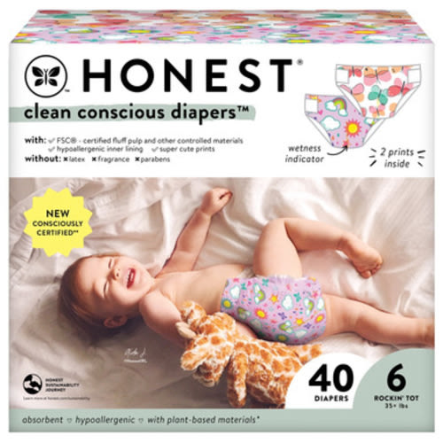 The Honest Company Club Box Diapers Sky's the Limit and Wingin It