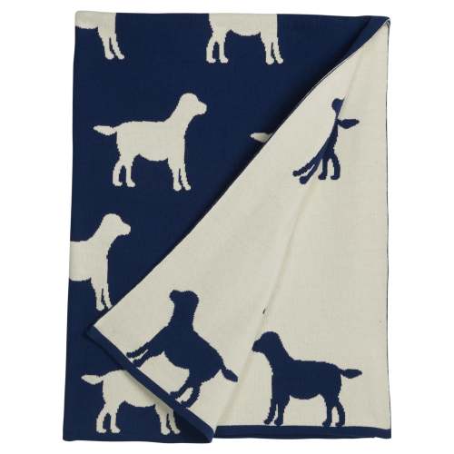 Nursery Blanket - Navy Lab