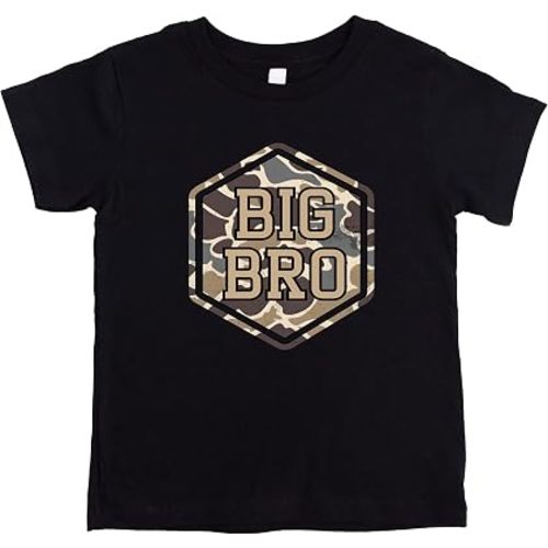 Big Bro Shirt Toddler and Kids Camo Big Brother T Shirt Sibling Announcement Graphic Tee