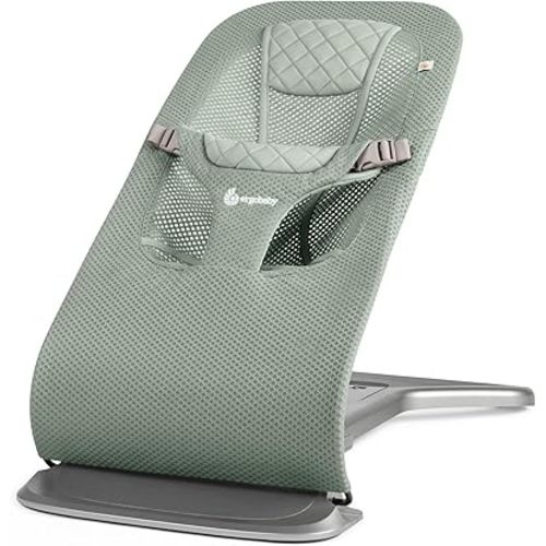 Ergobaby Evolve 3-in-1 Mesh Bouncer, Adjustable Multi Position Baby Bouncer Seat, Fits Newborn to Toddler, Sage Green Mesh