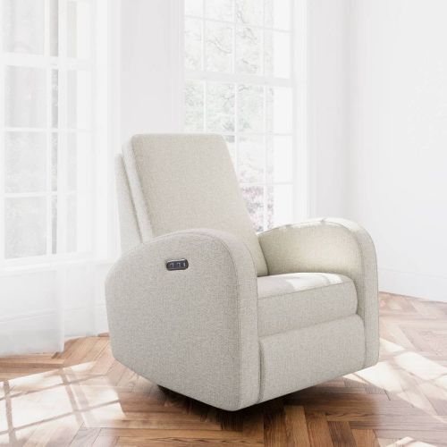 Storkcraft Santa Monica Power Recliner - Dune Basketweave