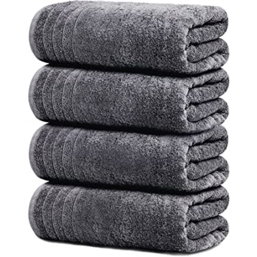 Tens Towels Extra Large Bath Towels 30 x 60 Inches, 100% Cotton, Larger & Lighter, Quicker to Dry, Lighter Weight, Super Soft and Absorbent, Perfect Bathroom Towels