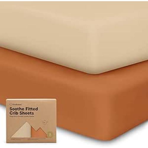 KeaBabies 2-Pack Crib Sheets - Rust