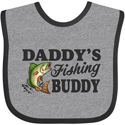 inktastic Daddy's Fishing Buddy Baby Bib
