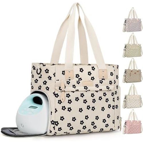 Pritent Baby Diaper Bag Tote,Waterproof Maternity Breast Pump Bags for Mom