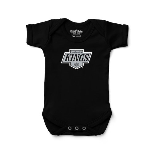 Infant Los Angeles Kings  Chad & Jake Black Logo Bodysuit