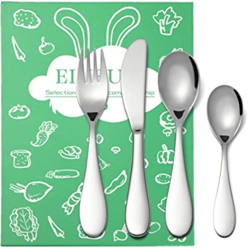 Lollaland 5-Piece Toddler Utensil Set Green