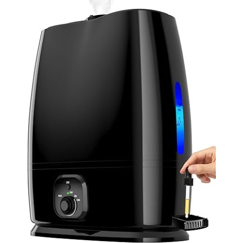 Everlasting Comfort 6L Humidifiers for Bedroom, Quiet 50HR Runtime No-Filter Supersized Cool Mist Humidifier Large Room for Whole House, Plants, Baby Nursery, Allergies, Dry Skin, Congestion, Indoor