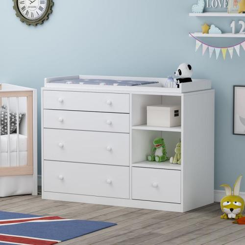 【Springtok】FUFU&GAGA Deborah Changing Table Dresser Antique White - TikTok Shop