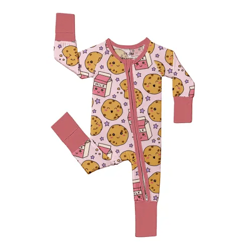 adorable bamboo fiber baby bodysuit cartoon milk biscuit - Temu