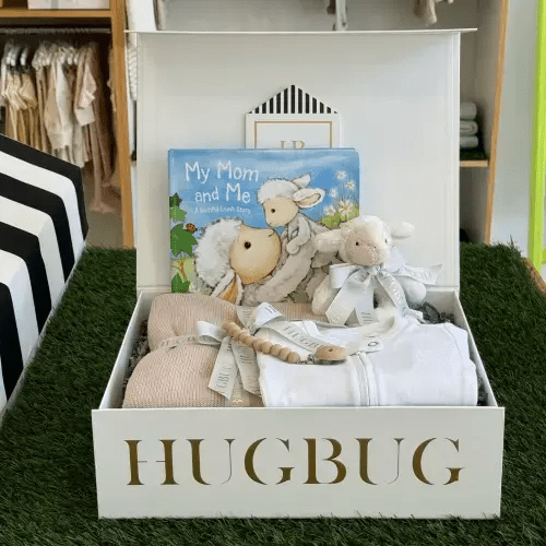 Mommy & Me Lamby Gift Set | Neutral – HUGBUG Children's Shop