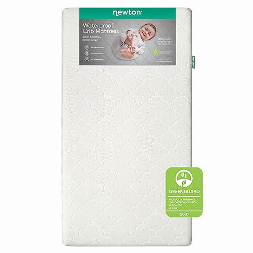 Newton Baby Crib Mattress and Toddler Bed - Waterproof - Ultra-Breathable Proven to Reduce Suffocation Risk, 100% Washable, Better Than Organic, 2-Stage Removable Cover, Deluxe 5.5" Thick - White
