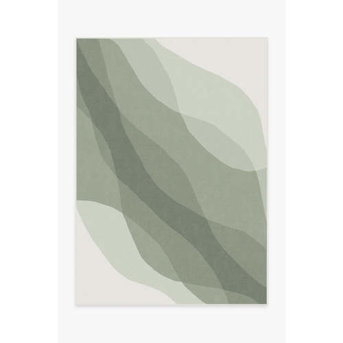 Kallan Sage Green Rug | Ruggable US