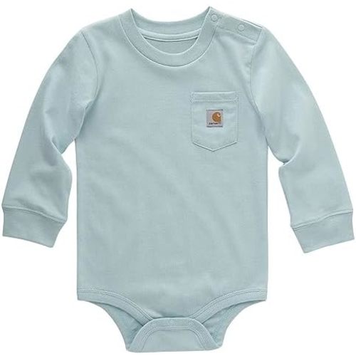 Carhartt baby-girls Long-sleeve Pocket Bodysuit