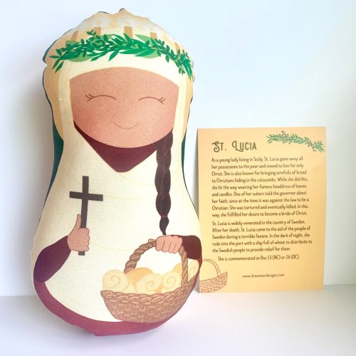 St. Lucia Snuggly Saints Doll — Draw Near Designs