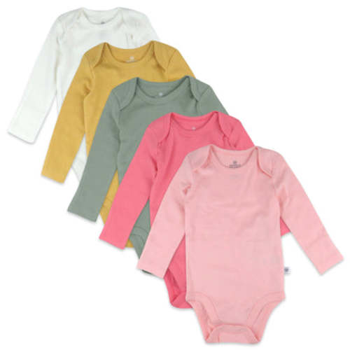 5-Pack Organic Cotton Long Sleeve Bodysuits | Honest Baby Clothing