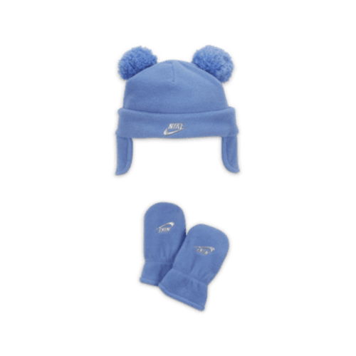 Nike Two-Pom Peak Baby Trapper Set Baby 2-Piece Hat Set