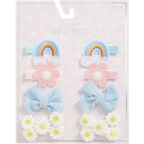 Kids' Assorted 8-Pack Spring Hair Clips