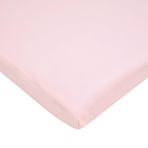 American Baby Company 100% Natural Cotton Fitted Cradle/Bassinet Sheet 36" x 18" - Soft, Breathable & Hypoallergenic Bed Sheet, Baby Pink, Neutral for Boys & Girls