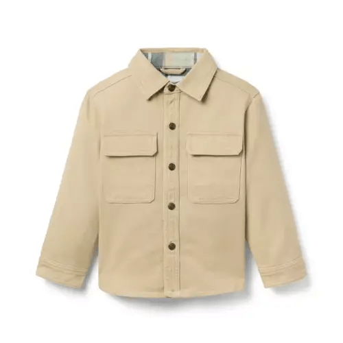 Boy Field Khaki The Twill Shirt Jacket by Janie and Jack