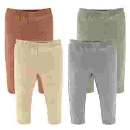 The Peanutshell Jean Jeggings Neutral Design for Baby Boys and Baby Girls 0-3 Months, 4-Pack