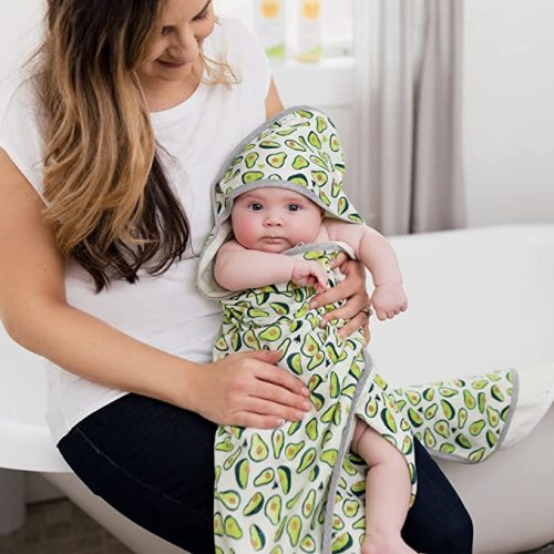 Burt's Bees Baby - Hooded Towels, Absorbent Knit Terry, Super Soft Single Ply, 100% Organic Cotton,2 Count (Pack of 1)