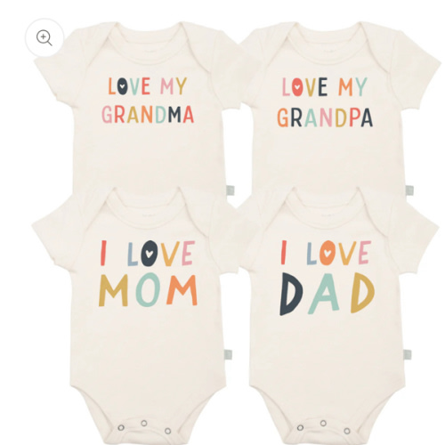 Graphic Bodysuit Set All In The Family | 100% Organic - Finn + Emma