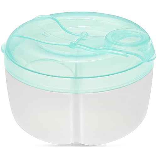 Accmor Baby Formula Dispenser On The Go, Formula Container to Go, Non-Spill Rotating Three-Compartment Formula Dispenser and Snack Storage Container for Infant Toddler Traveling