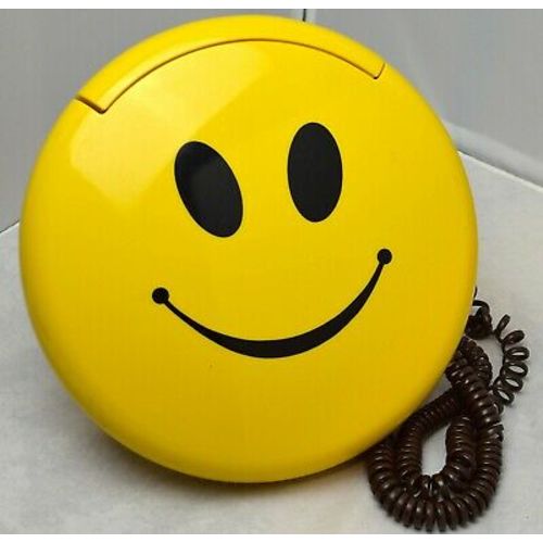 Vintage 1998 Telemania Smiley Face Phone | eBay