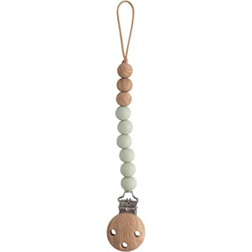 mushie 100% Silicone Baby Pacifier Clip BPA Free | Eva (Sage)
