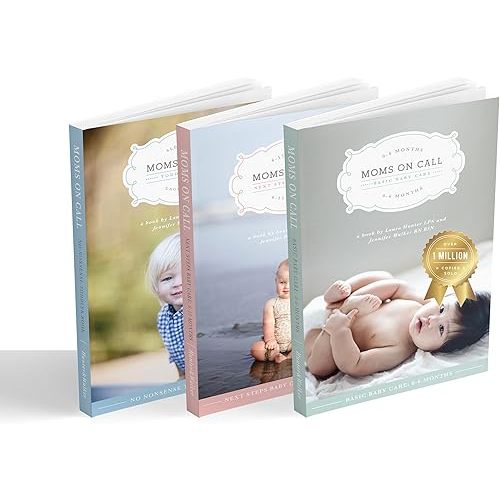 Moms on Call 3 Book Bundle | Basic Baby Care, Next Steps Baby Care, & Toddler Book 0 Months-4 Years | Parenting Set Product Bundle