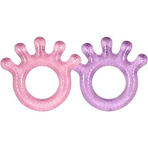 green sprouts Cooling Teether (2 Pack), Pink Set, 3 Months+