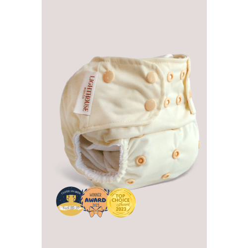 All-In-One Diaper with Athletic Wicking Jersey AWJ - Sugar Cream
– Cloth Diapers - Lighthouse Kids