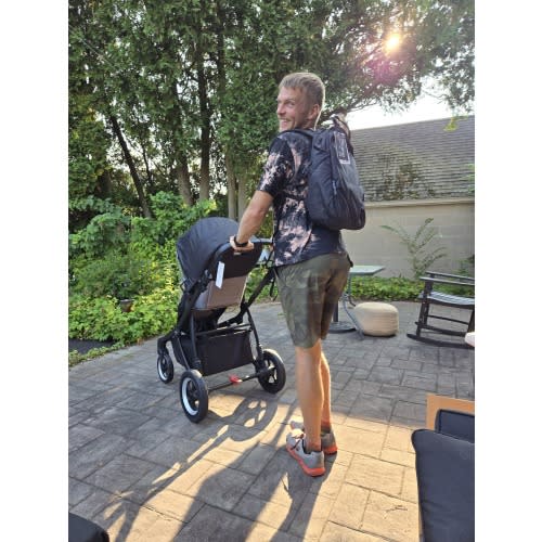 Stroller, Stroller Attachments + Diaper Backpack Purchase - $500