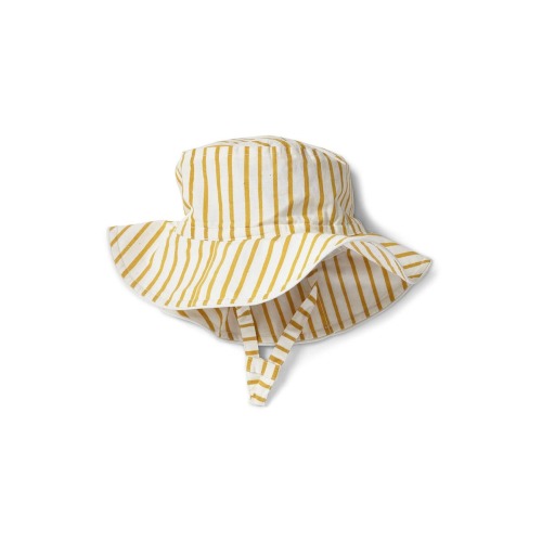 Stripe Organic Cotton Bucket Hat, 0-6 M