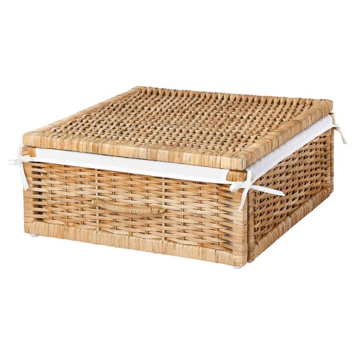 TOLKNING Basket - handmade rattan 19 ¾x17x7 ½ "