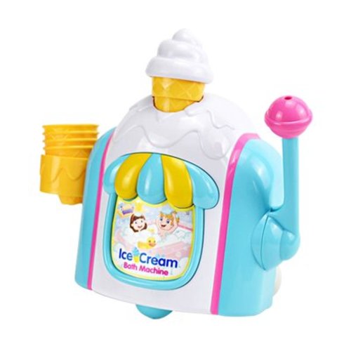 Twfbrm Baby Learning Playsets Bubble Ice Cream Children's Bathroom Water Play Toys Press Ice Cream Machine Bath Bubble Machine Gifts for 5-12 Years Boys Girls