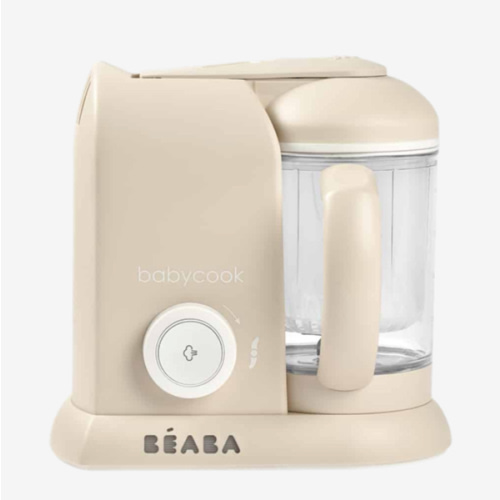 BEABA Babycook Solo 4 in 1 Baby Food Maker, Puree Steamer and Blender for Purees, Grinder with Auto Steam Cooking, Lrg Capacity 4.5 Cups 27 Servings in 20 Mins, Oat