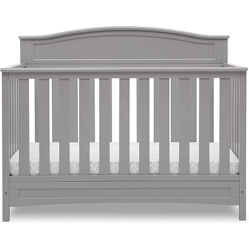 Delta Children Emery 4-in-1 Convertible Baby Crib, Pack of 1, Grey