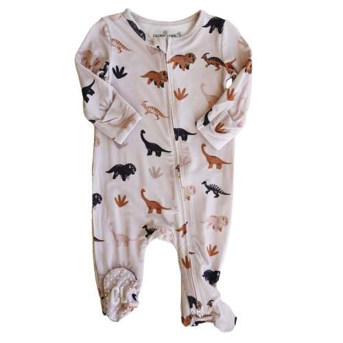 Dino Days Zipper Footie