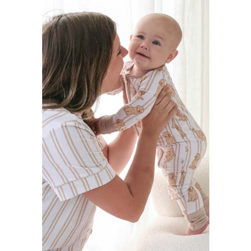 Convertible Zip Romper in Ruff Life | Caden Lane